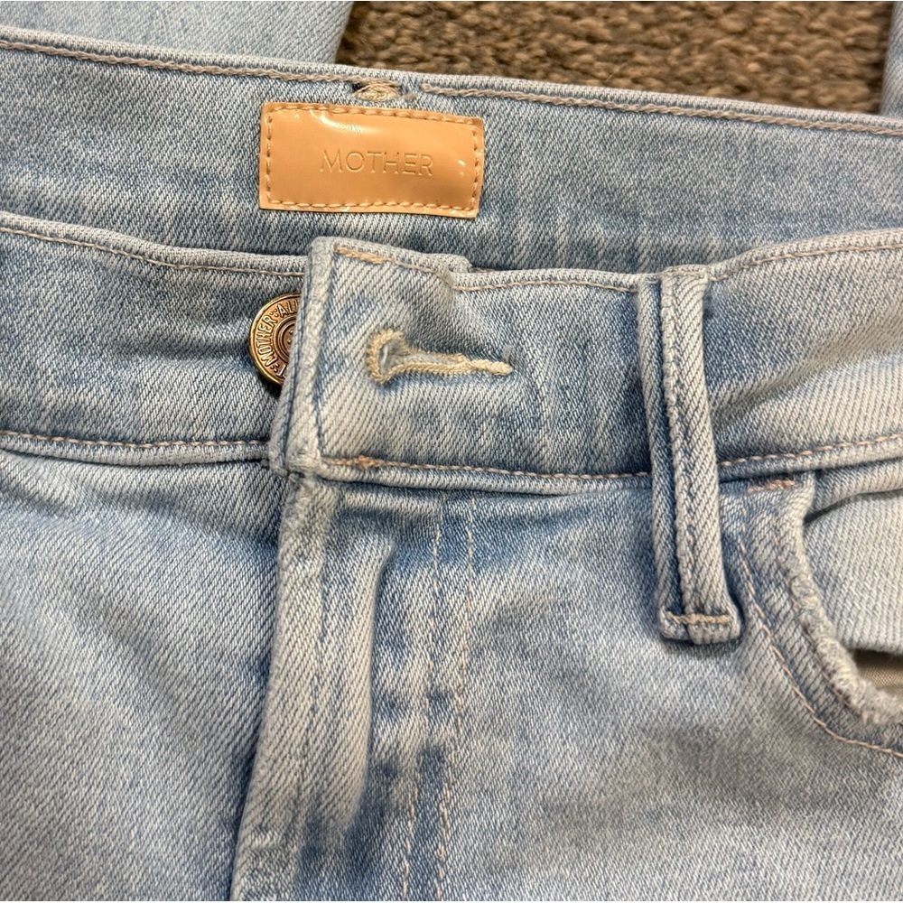 Viral MOTHER The Hustler Ankle Fray Women Jeans in Not So Chill Pill size 27 - Picture 9 of 10